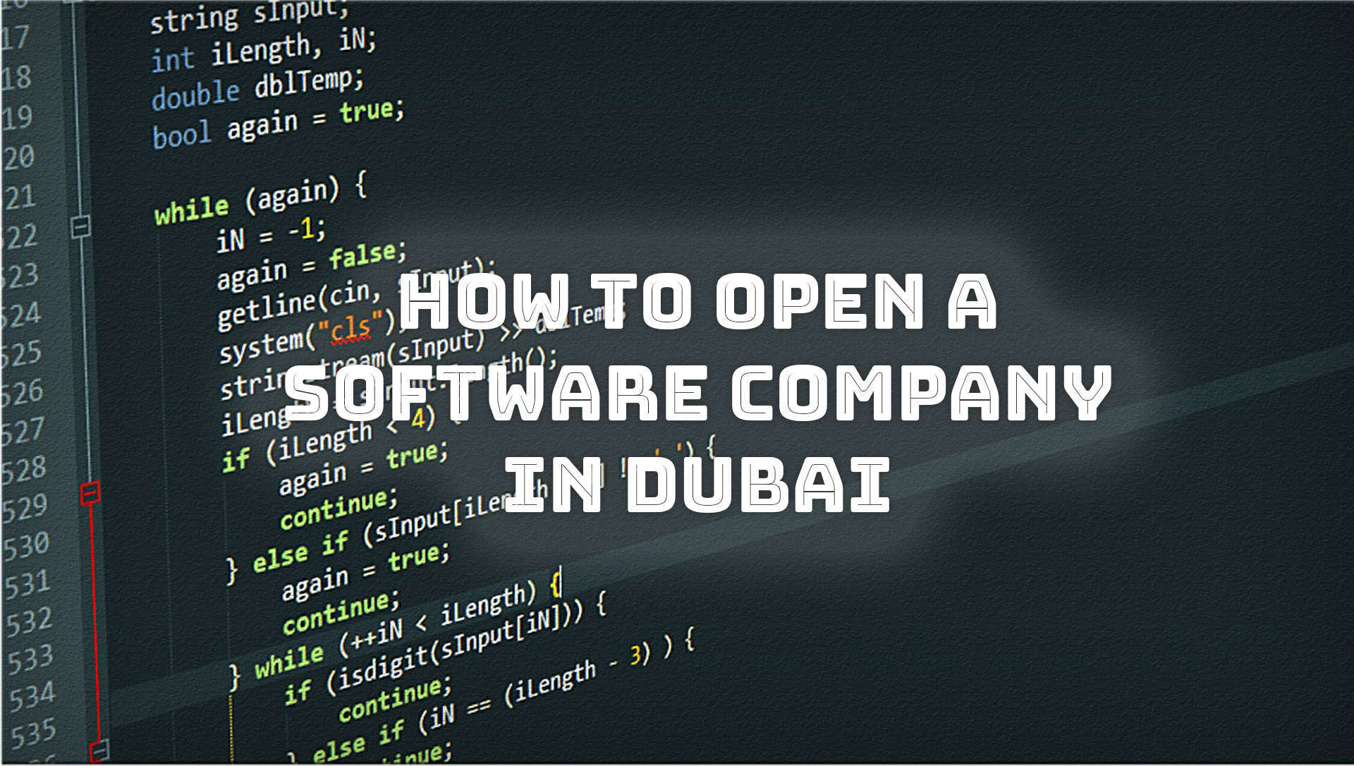 How to Start a Software Company in Dubai UAE