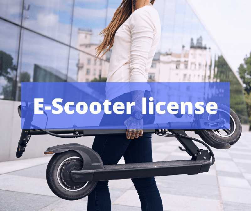 E-Scooter license