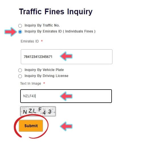 Traffic Fines Inquiry