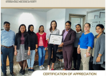 IFZA Certificate of Appreciation